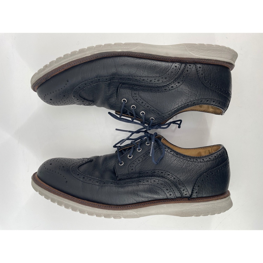 FootJoy Wingtip Oxford Mens 10.5 Wide Black Pebbled Leather Brogue